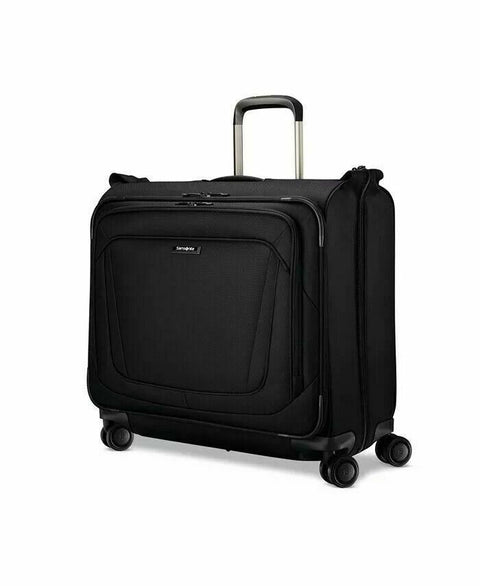 $800 New Samsonite Silhouette 16 Duet Spinner Garment Bag Black Travel Suitcase