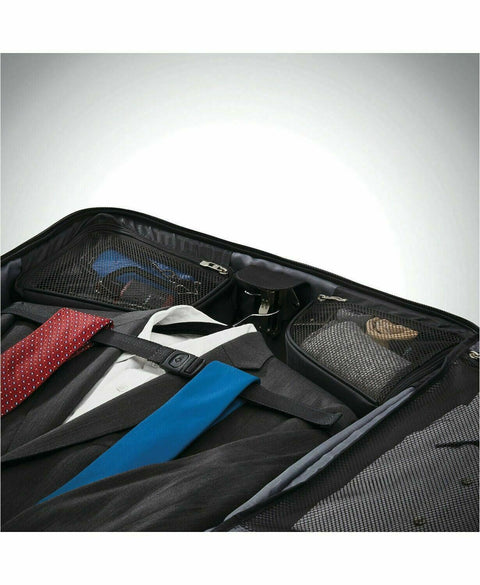 $800 New Samsonite Silhouette 16 Duet Spinner Garment Bag Black Travel Suitcase