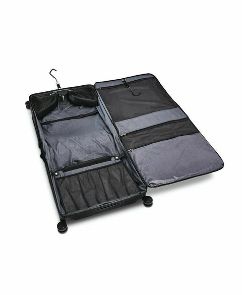 $800 New Samsonite Silhouette 16 Duet Spinner Garment Bag Black Travel Suitcase