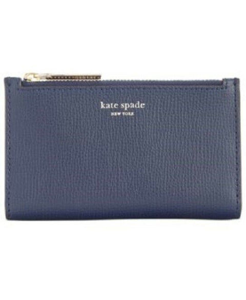 $98 New Kate Spade New York Women's Sylvia Small Slim Bifold Wallet Black