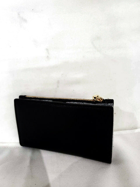 $98 New Kate Spade New York Women's Sylvia Small Slim Bifold Wallet Black
