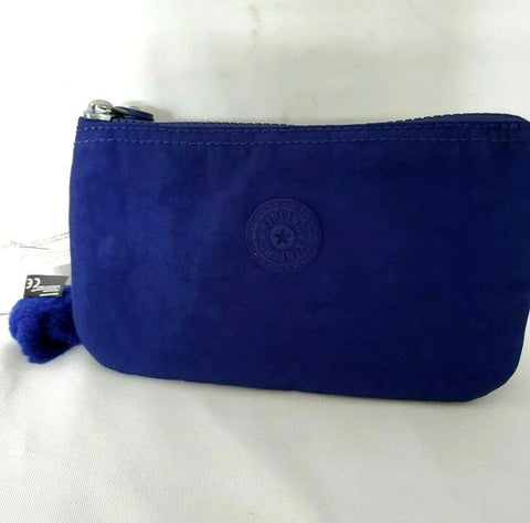 $49 New Kipling Women's Blue Zip Around Wallet With Charm