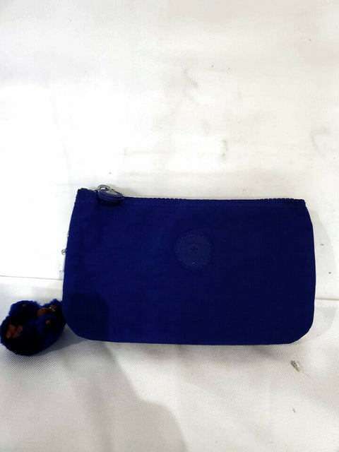 $49 New Kipling Women's Blue Zip Around Wallet With Charm