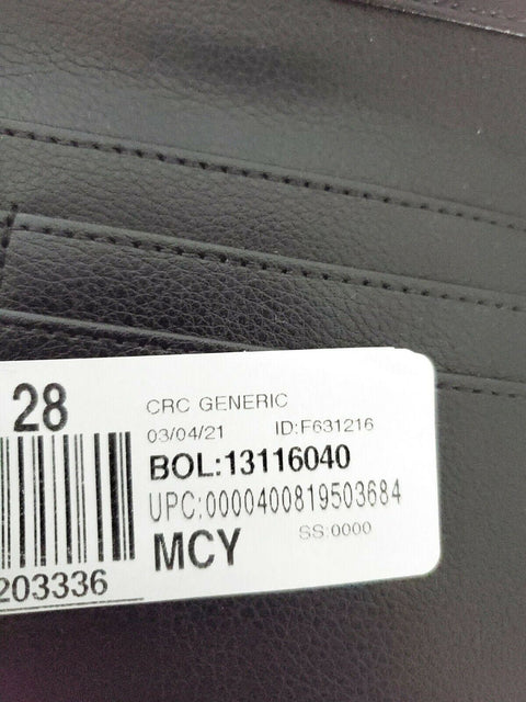 $99 New Fossil Womens Lainie Leather Wallet Black Size Large Multiple Card Slots