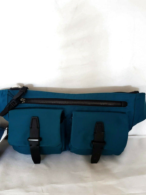 $120 Kenneth Cole Women's Vesey Belt Bag Nylon Blue