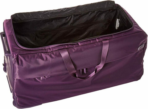 $400 New Lipault Paris 0% Pliable Upright Wheeled Duffel Bag 29" Purple