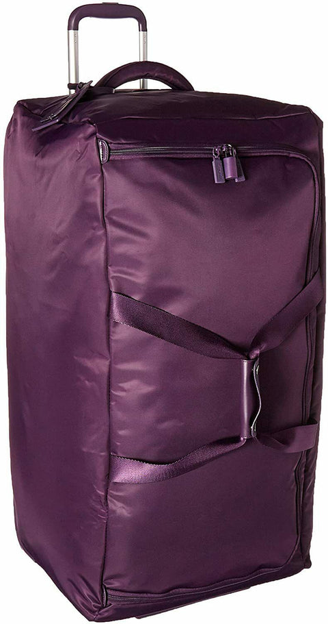 $400 New Lipault Paris 0% Pliable Upright Wheeled Duffel Bag 29" Purple