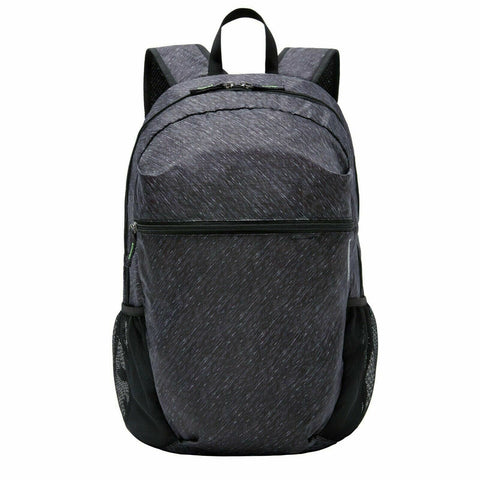 $120 New Travelon Antimicrobial Packable Backpack Gray Heather Unisex Travel Bag