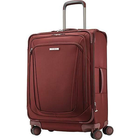 $640 Samsonite Silhouette 16 30" Soft Expandable Spinner Suitcase Red