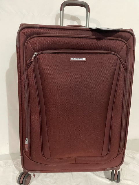 $640 Samsonite Silhouette 16 30" Soft Expandable Spinner Suitcase Red