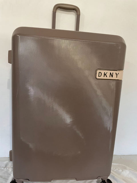 $495 DKNY Rapture 28" Hardside Spinner Suitcase Luggage Large Check In Gray