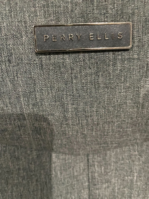 $400 Perry Ellis Expandable Luggage Spinner Suitcase 29" Gray Lightweight