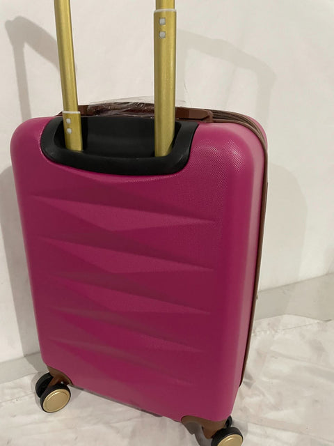 $400 Puiche Jewel Expandable Spinner Luggage 20" Hot Pink Suitcase Carry On Size