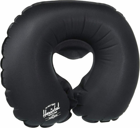 New Herschel Supply Travel Amenity Kit Black Pillow Slippers Eyes mask Ear plugs