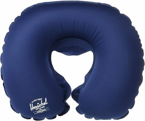 New Herschel Supply Travel Amenity Kit Blue Pillow Slippers Eyes mask Ear plugs
