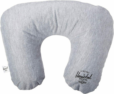 New Herschel Supply Travel Amenity Kit Gray Pillow Slippers Eyes mask Set