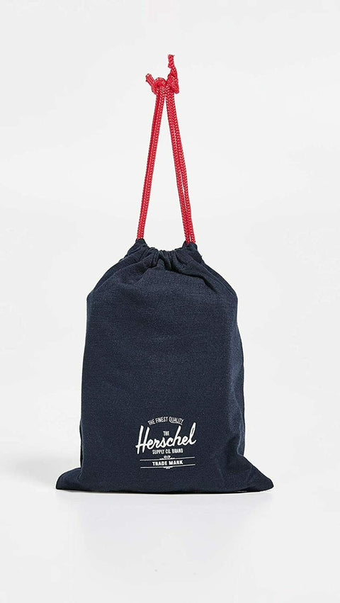 New Herschel Supply Travel Amenity Kit Blue Pillow Slippers Eyes mask Set