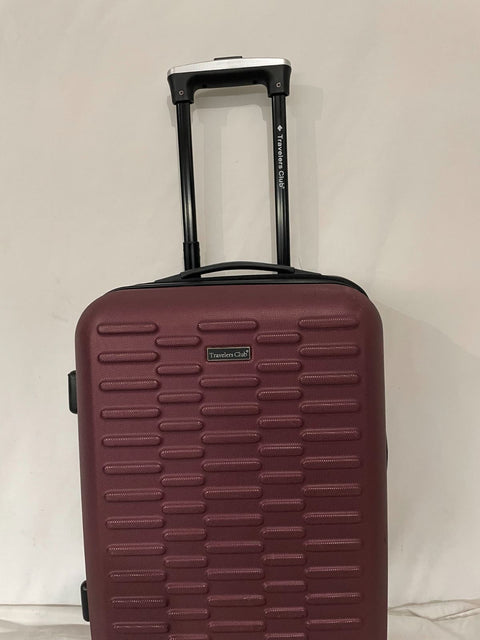 Travelers Club Shannon Spinner Expandable Luggage 20" Carry On Rose Wine