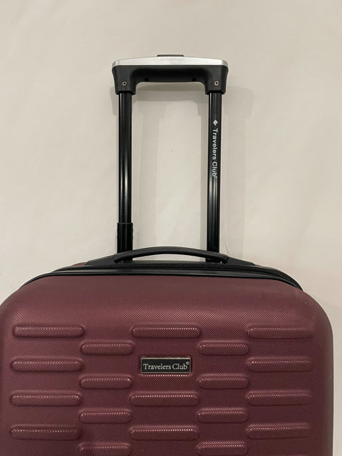 Travelers Club Shannon Spinner Expandable Luggage 20" Carry On Rose Wine