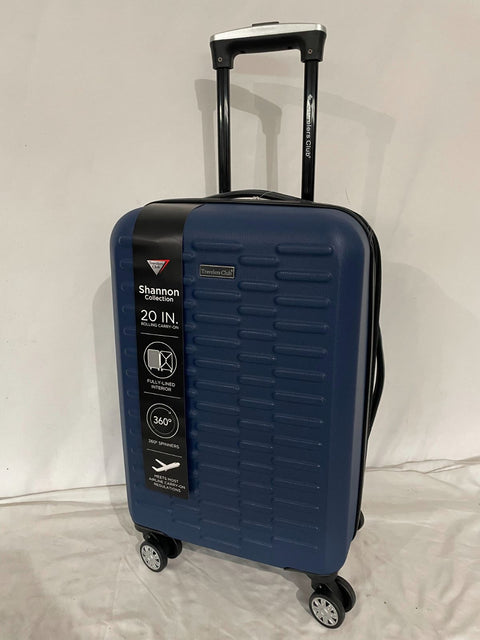 New Travelers Club Shannon Spinner Expandable Luggage 20" Carry On Blue