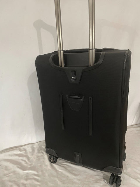 $680 Travelpro Crew Versapack Soft Expandable Spinner Wheel Luggage Black 21"