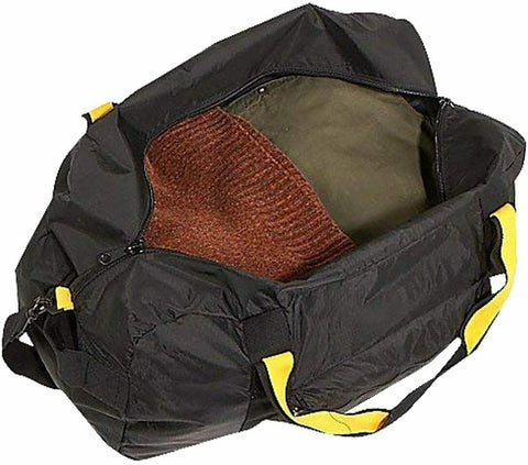New A Saks 30" Duffel In Pouch Black Foldable Check In Size Large