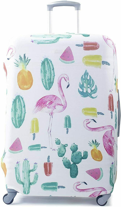 American Green Travel Print 28-30 in. Flamingo Suitcase Protector Luggage Cover