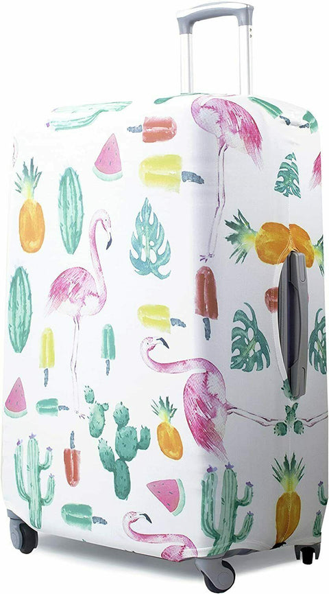 American Green Travel Print 28-30 in. Flamingo Suitcase Protector Luggage Cover