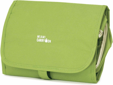 New Miami Carry-On 3 in 1 Toiletry Bag - Foldable Hanging Toiletry Bag Green