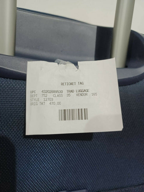 $580 New Samsonite Insignis 16 25" Expandable Spinner Suitcase Luggage Blue