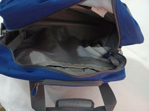 Delsey Blue 17" Two Wheeled Carry On Under seat Suitcase