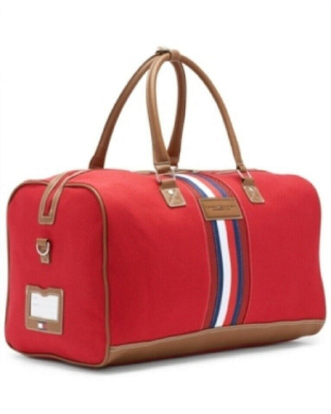 New Tommy Hilfiger Logan 21" Sport Duffel Bag Red Travel Bag