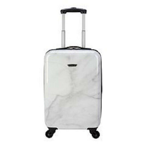 New Prodigy Resort 20" Carry-On Fashion Hardside Spinner Luggage Marble White