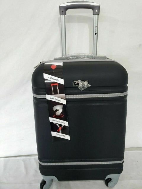 $320 American Sport Plus 20" Hard Luggage Expandable Spinner Carry On 2 Piece