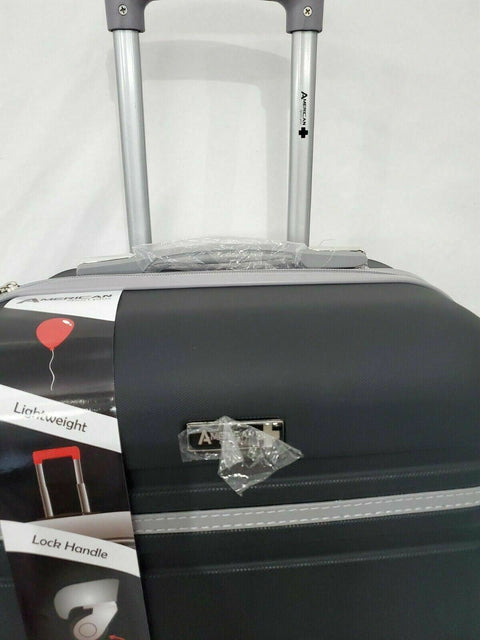 $320 American Sport Plus 20" Hard Luggage Expandable Spinner Carry On 2 Piece