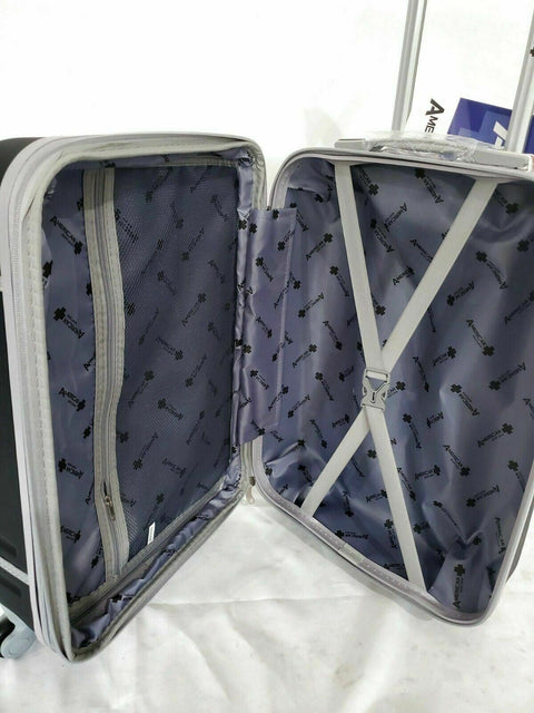 $320 American Sport Plus 20" Hard Luggage Expandable Spinner Carry On 2 Piece