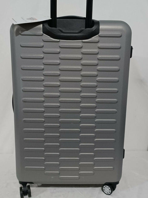 $360 Travelers Club Shannon Spinner Expandable Luggage 28" Large Check-In Silver