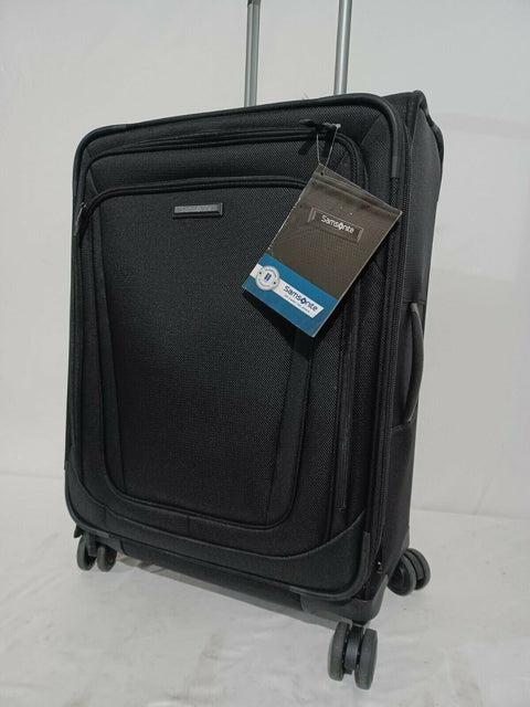 $580 Samsonite Silhouette 16  25" Expandable Spinner Suitcase Luggage Black