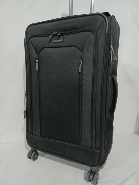 New Brookstone Luggage Elswood Spinner Suitcase, Black, Check-in 29" Luggage TSA