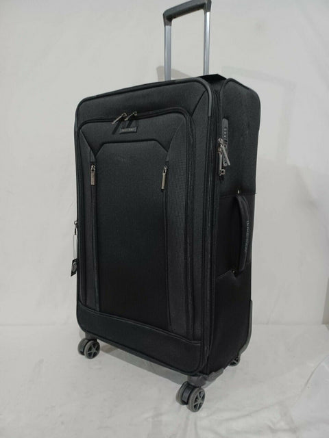 New Brookstone Luggage Elswood Spinner Suitcase, Black, Check-in 29" Luggage TSA