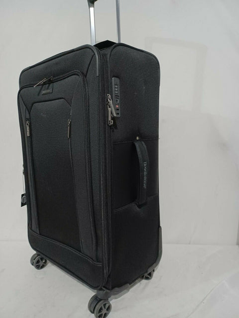 New Brookstone Luggage Elswood Spinner Suitcase, Black, Check-in 29" Luggage TSA
