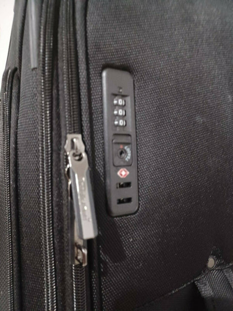 New Brookstone Luggage Elswood Spinner Suitcase, Black, Check-in 29" Luggage TSA
