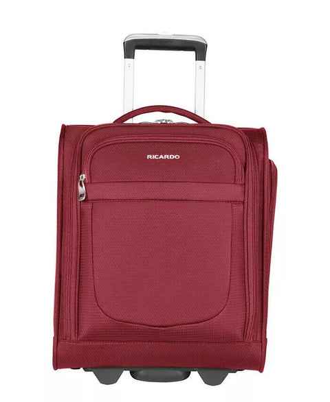 $320 Ricardo La Jolla 16" Softside Rolling Carry-On Under seat Luggage Purple