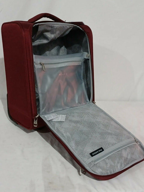 $320 Ricardo La Jolla 16" Softside Rolling Carry-On Under seat Luggage Purple