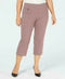 Alfani Women Pink Comfort Tummy Control Capri Crop Pants Pullon Stretch Plus 22W