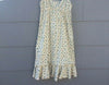 $109 Free People Women's Beige Floral Dress Spaghettis Straps Size 2