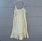 $109 Free People Women's Beige Floral Dress Spaghettis Straps Size 2