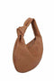 New Melie Bianco Women Brigitte Vegan Saddle Shoulder Bag Brown Large
