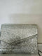 $99 INC International Concepts Women's Maria Envelope Glitter Clutch Silver Bag