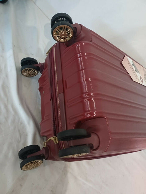 American Green Travel Melrose Anti Theft Red Gold 20" Carry On Luggage Hardcase